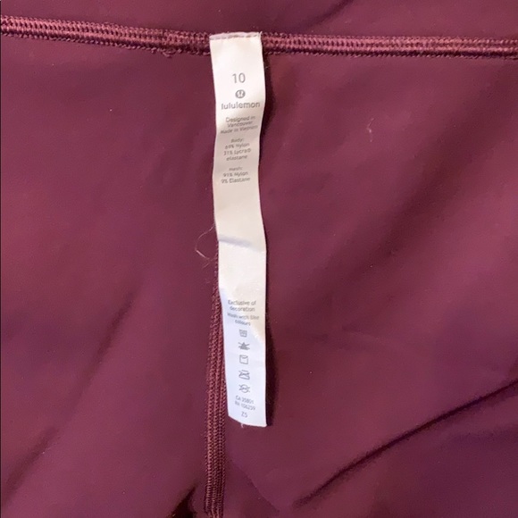 Lululemon Pace Rival RETIRED STYLE Cropped Leggings size 10 - Picture 11 of 13